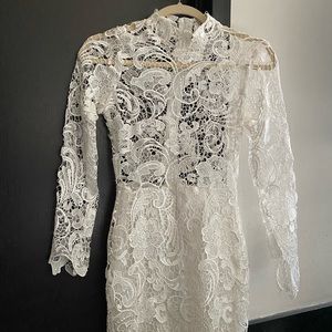 Stunning white lace dress | Bridal and Engagement